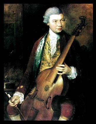 Thomas Gainsborough Portrait of the Composer Carl Friedrich Abel with his Viola da Gamba